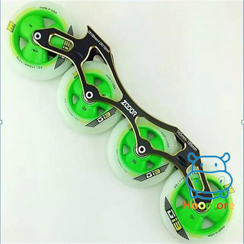 

MATTER G13 F1 Pink Green Yellow Speed Skating Wheel+ZODOR CNC Inline Skates Frame+ILQ 11/ Ceramic 608 Bearing Free Shipping