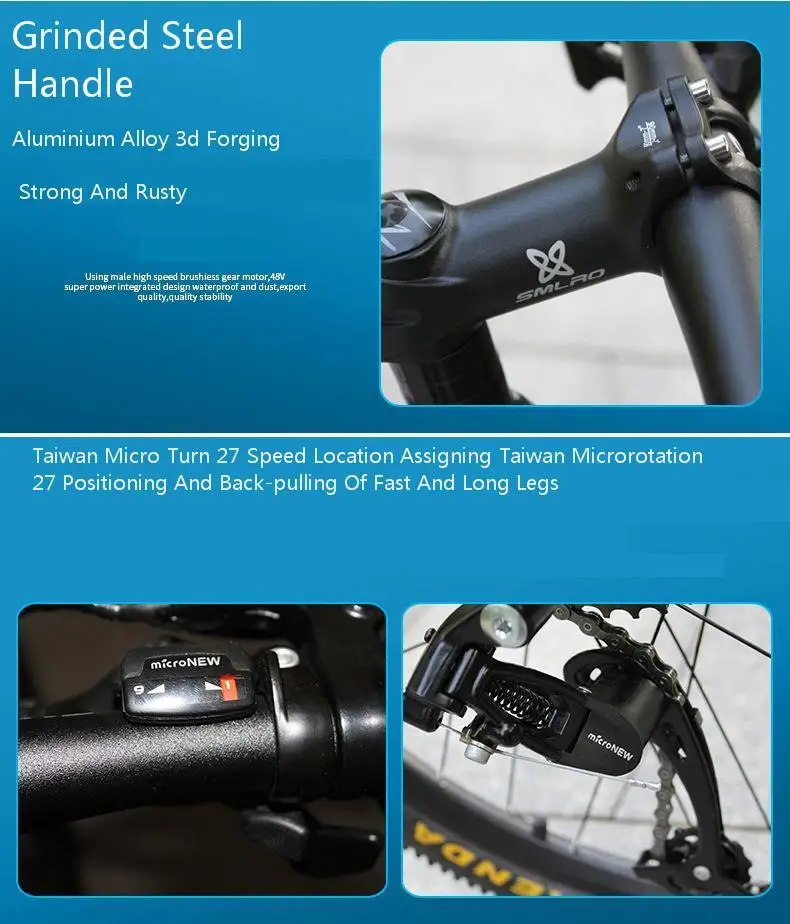 Perfect Can be customized Smlro 48v 15A 350W 26 Inch Motor-driven electric bike Bicycle Mountain Vehicle bicicleta electrica ebike 10 Perfect Can be customized Smlro 48v 15A 350W 26 Inch Motor-driven electric bike Bicycle Mountain Vehicle bicicleta electrica ebike 10