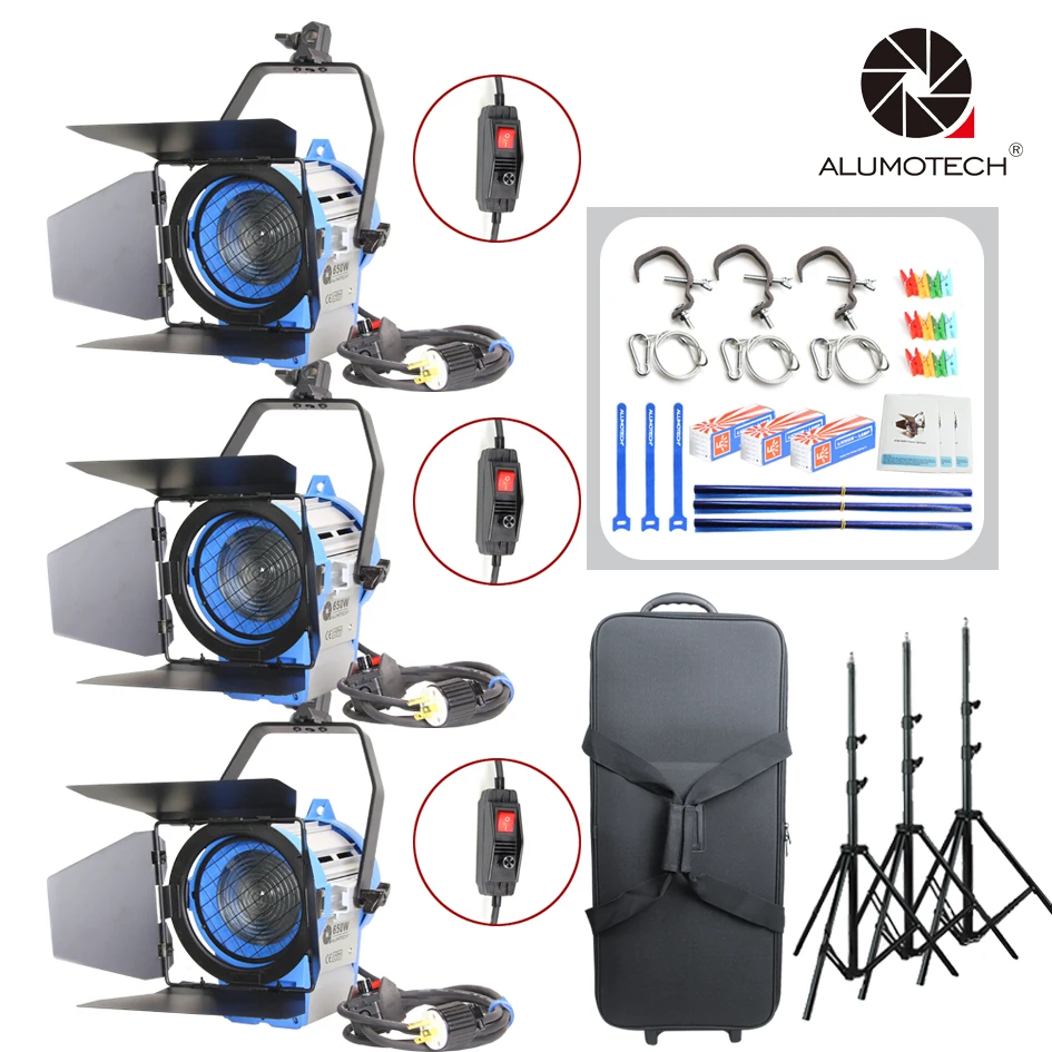ALUMOTECH As ARRI диммер встроенный 650 Вт вольфрамовый прожектор Френеля 3 + Воздушная