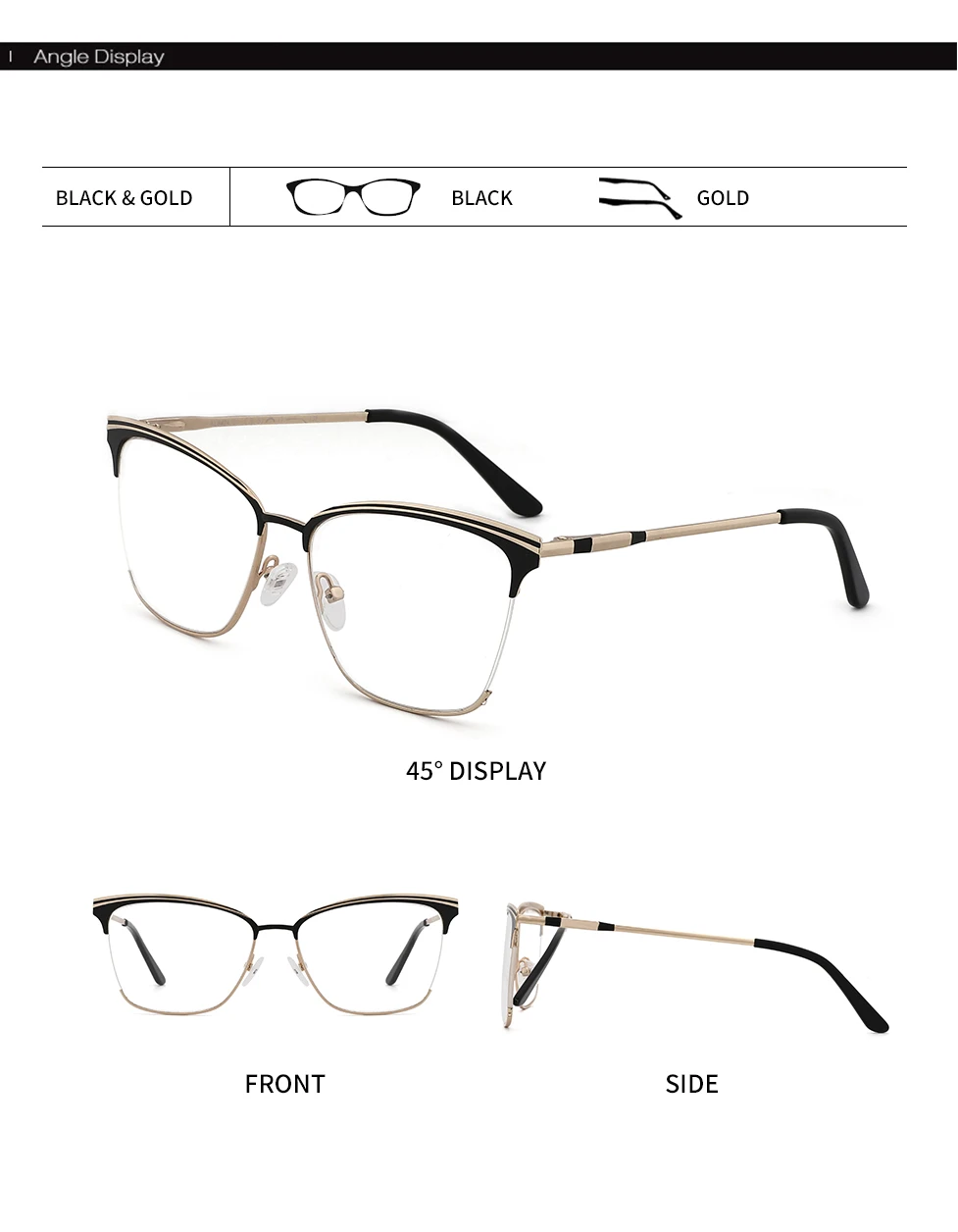 Women Optical Glasses Frame Cat Eye Eyeglasses Frame Reading Glasses Eyewear Accessories Women Eyewear Frame Myopia