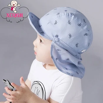 

XCQGH Baby Hat Spring Summer Baseball Caps with Shawl Newborn Infant Baby Boy Hats Kids Boy Cap Bicycle Sun Baby Girl Hat 0-2T