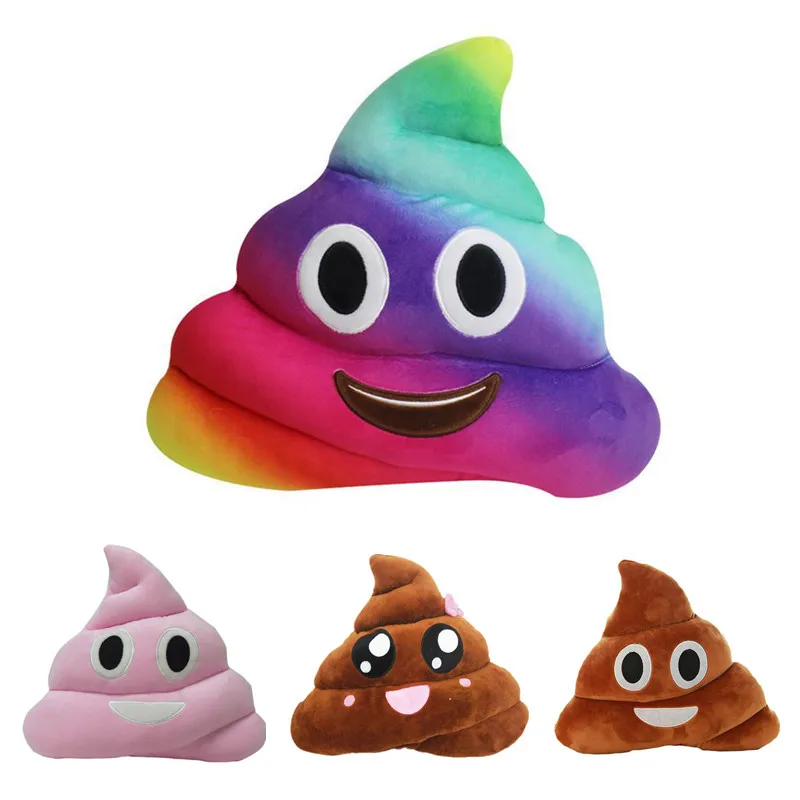 

Hot Sale 4 Style Poo Shape Emoji Pillow Seat Chair Cushion Plush Cartoon Smiley Face Pillow Cojines Decorative Sofa Throw Pillow