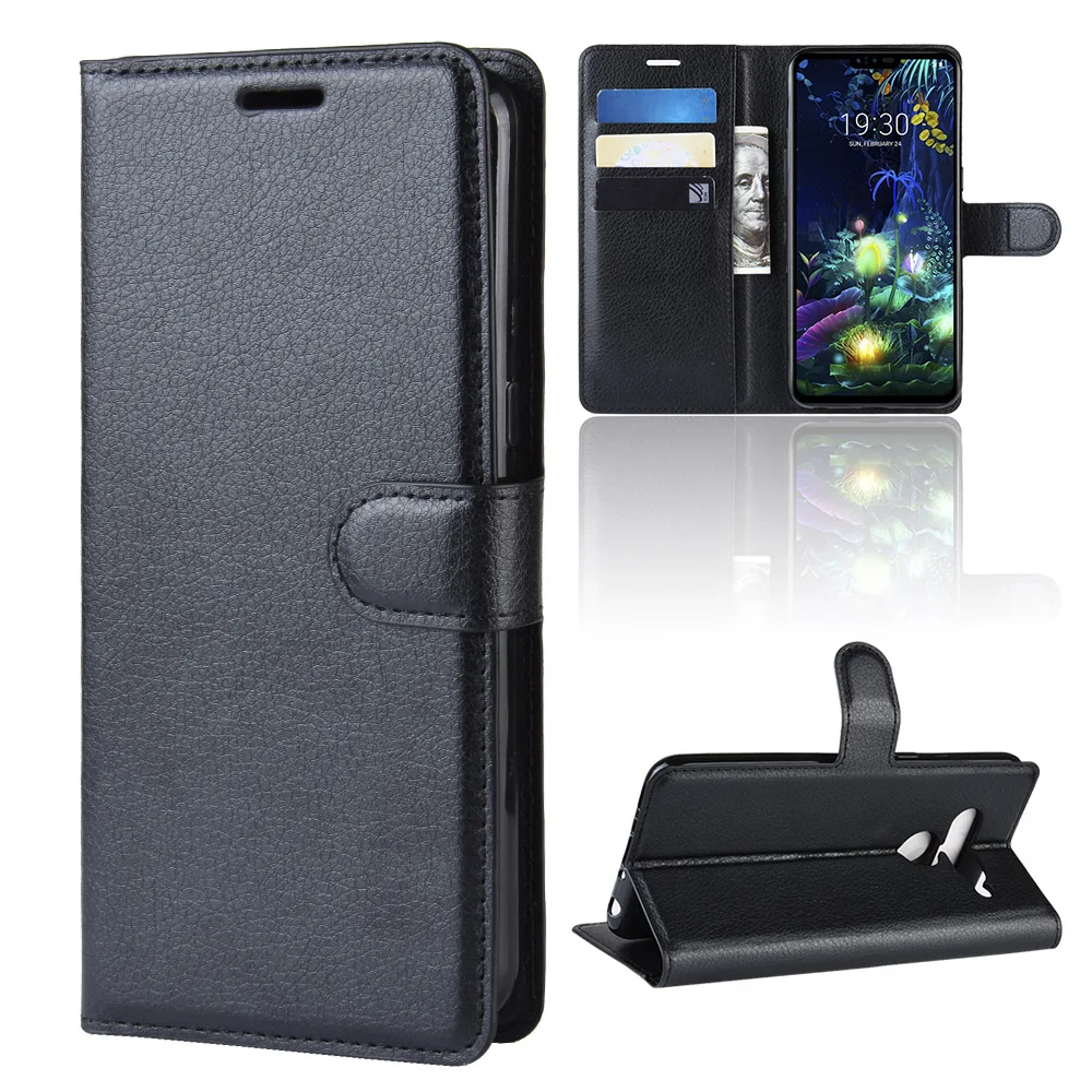 Чехол для телефона LG K40 V50 ThinQ 5G откидная задняя крышка из искусственной кожи