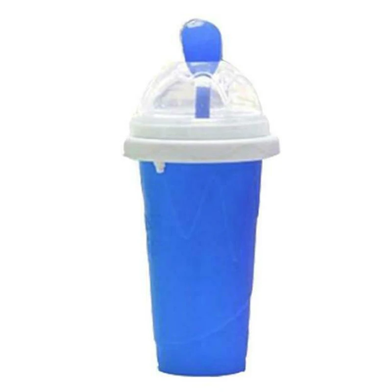 

Slushy Ice Cream Maker Squeeze Peasy Slush Quick Cooling Cup Milkshake Bottles 899