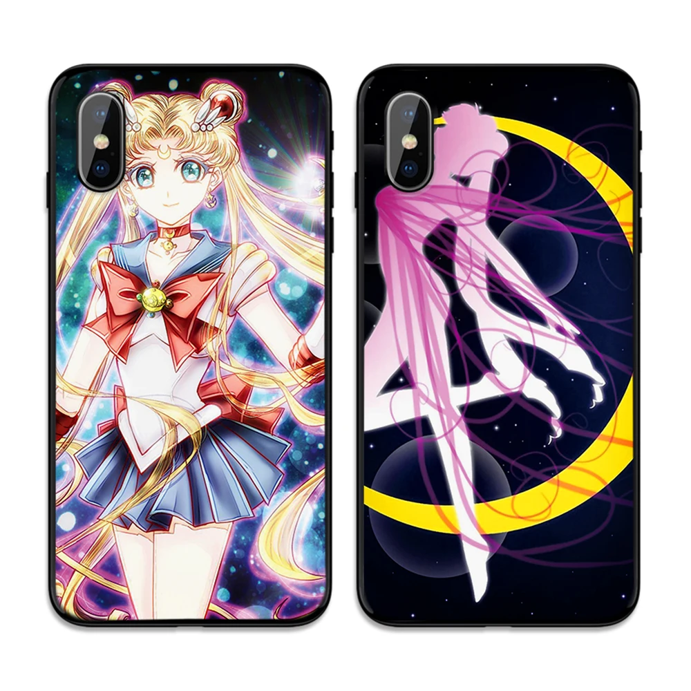 Reminiscence Сейлор Мун Мягкий ТПУ чехол для Apple iPhone 6 6S 7 8 Plus 5 5S SE X XS MAX XR силиконовые