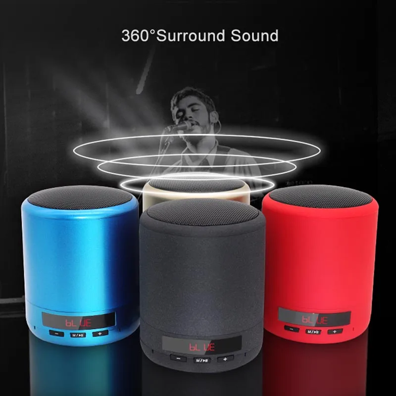 Mini Portable Bluetooth Speaker With Bass FM Radio Handsfree Call