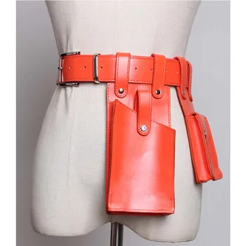 

Fashion Women Bag Belt Leather Designer Fanny Pack Waist Bag Solid Color Small Phone Bags on Belt Female Waist Pack Fanny Bag