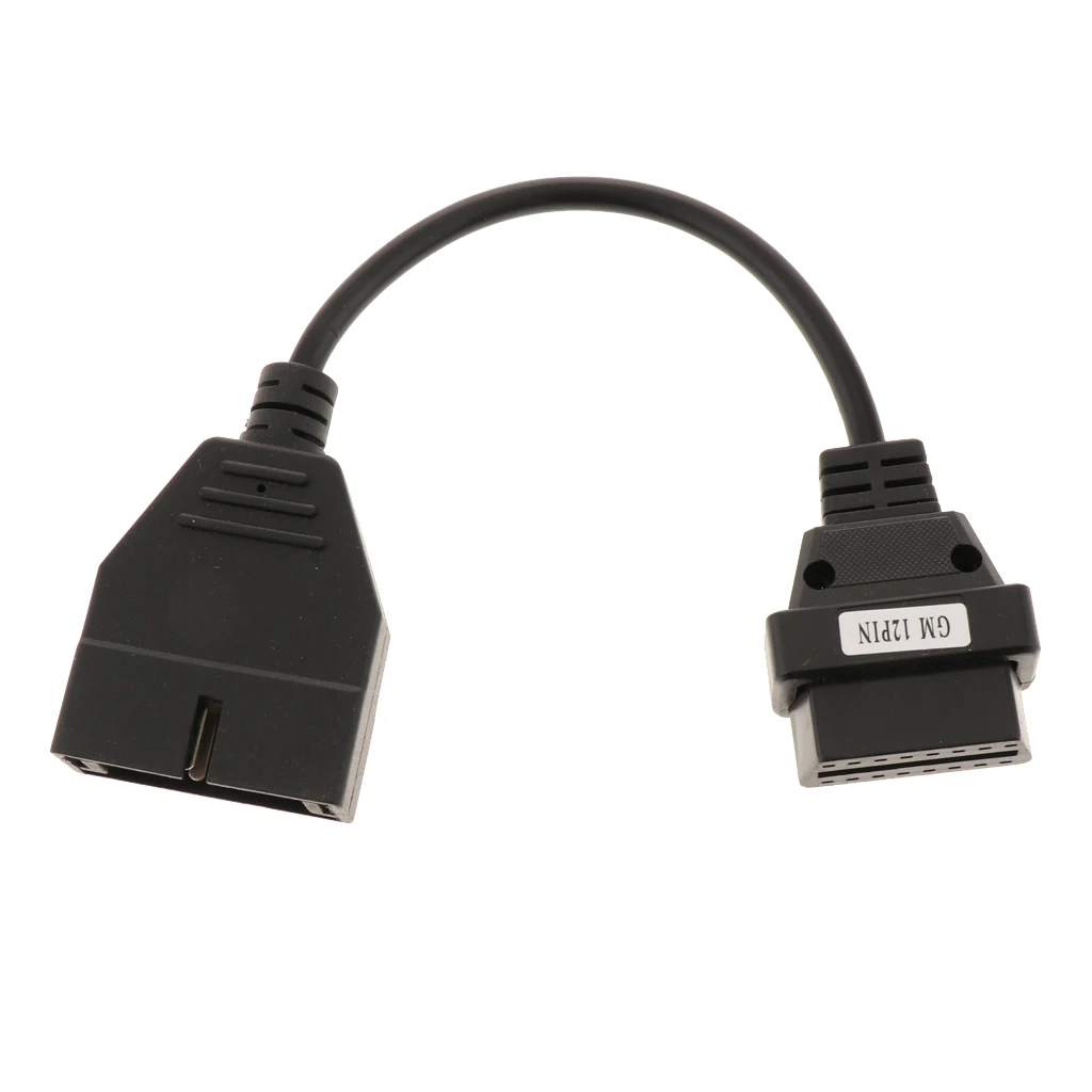 1 шт. 255 мм 12Pin OBD1 до 16 Pin OBD2 Соединительный Кабель адаптер для автомобиля GM черный| |