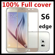 Горячее предложение! Распродажа! Для Samsung S6 Edge ультра тонкий 0,3 мм 3D полное покрытие изогнутое боковое закаленное стекло 30 шт/партия пленка протектор экрана