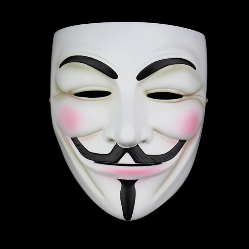Высококачественная v образная маска Vendetta полимерная для домашнего декора