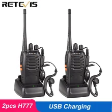 1 Pair Portable Radio Retevis H777 Walkie Talkie 5W 16CH UHF 400-470MHz Two Way Radio Communicator Interphone  Moscow Local Ship 1 Pair Portable Radio Retevis H777 Walkie Talkie 5W 16CH UHF 400-470MHz Two Way Radio Communicator Interphone  Moscow Local Ship