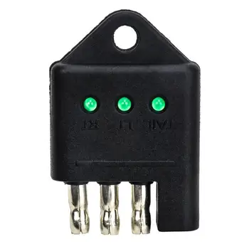 

4 Way Flat Trailer Wiring Tester Tail Turn Signal Trouble Tool