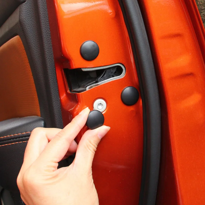 Car Door Lock Screw Protector Cover for Hyundai Tucson Elantra Creta IX25 IX35 Sonata Solaris Santa Fe I30 Accent Creta Azera car door lock cover,car door cover,car interior accessories,car exterior accessories