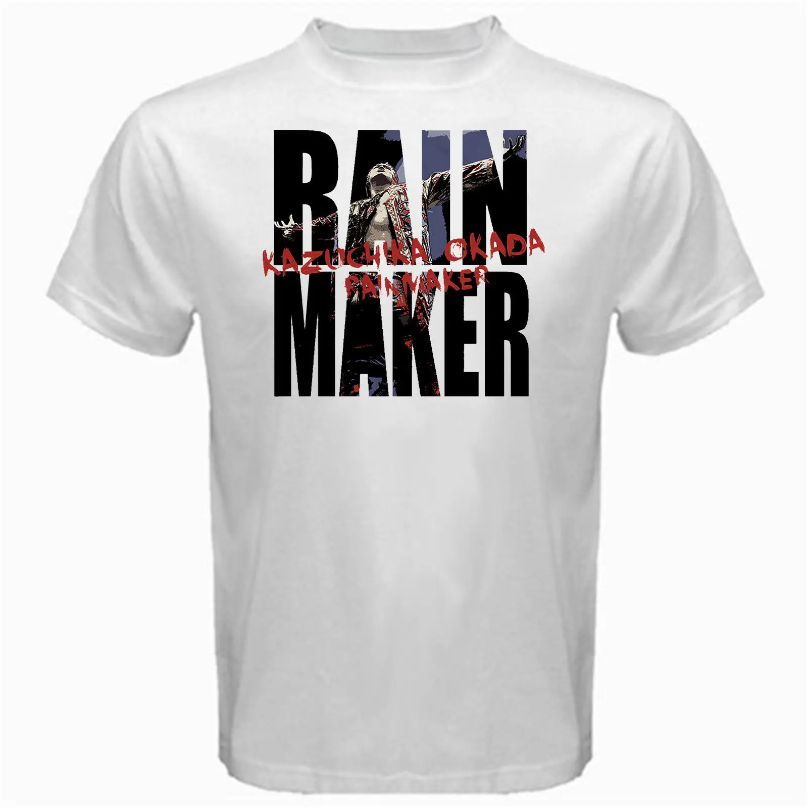 

Rainmaker Kazuchika Okada Japan Pro Wrestling "Korm"T Shirt 2019 New Hip-Hop Cotton Leisure Street Wear Tees