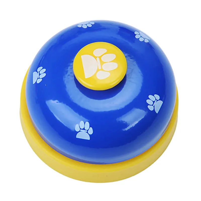Stainless steel plastic Pet Training Dogs Bell Metal bell Creative Painting Call Bell for pet dog Pet toysTraining