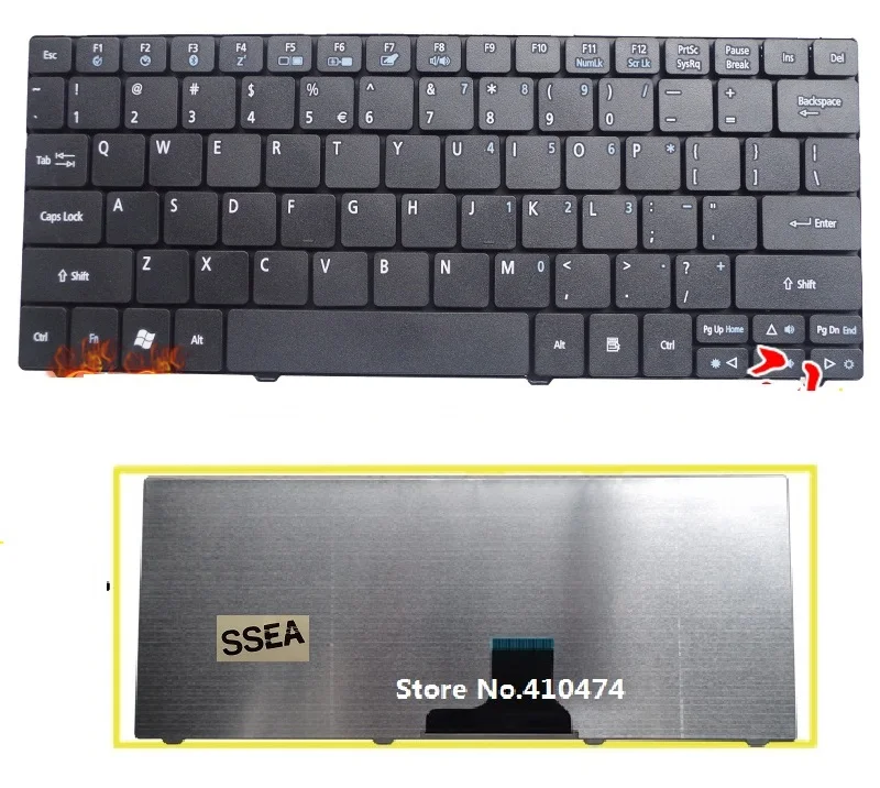 SSEA новая клавиатура на английском языке для Acer aspire one 721 722 751 751H ZA3 ZA5 752 753 753H 1410 1810T
