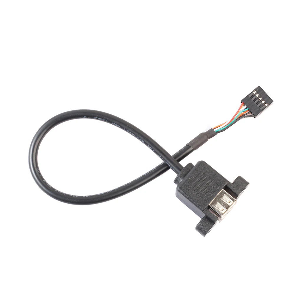 

2 Ports USB 2.0 Female Cable Adapter 30cm Extension Cables Computer Connectors