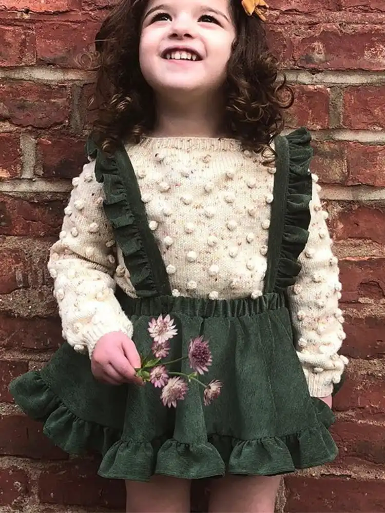 suspender skirt baby girl