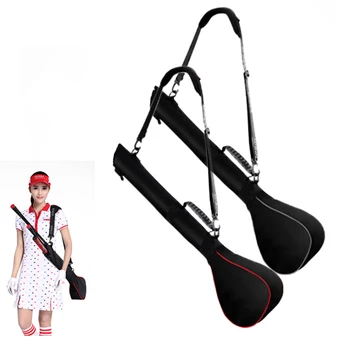

Foldable Golf Gun Bag Capacity 3 Club Mini Soft Bag Men and Women Shoulder Club Bag