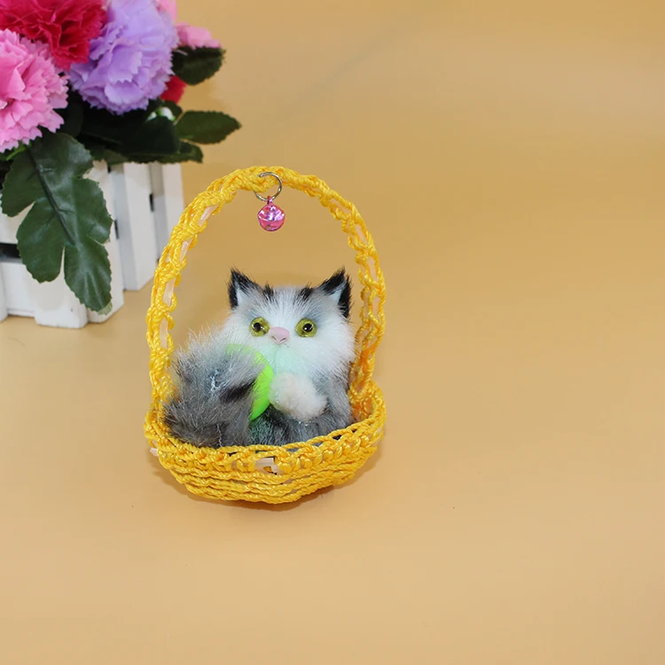 Ручная корзина Плюшевый игровой мяч кошка для праздника подарок на день рождения