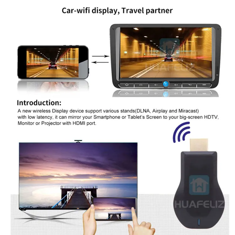 G2 приемник для телевизора для AnyCast M2 для Airplay WiFi Дисплей Miracast беспроводной HDMI ТВ-карта для телефона Android PC tv stick