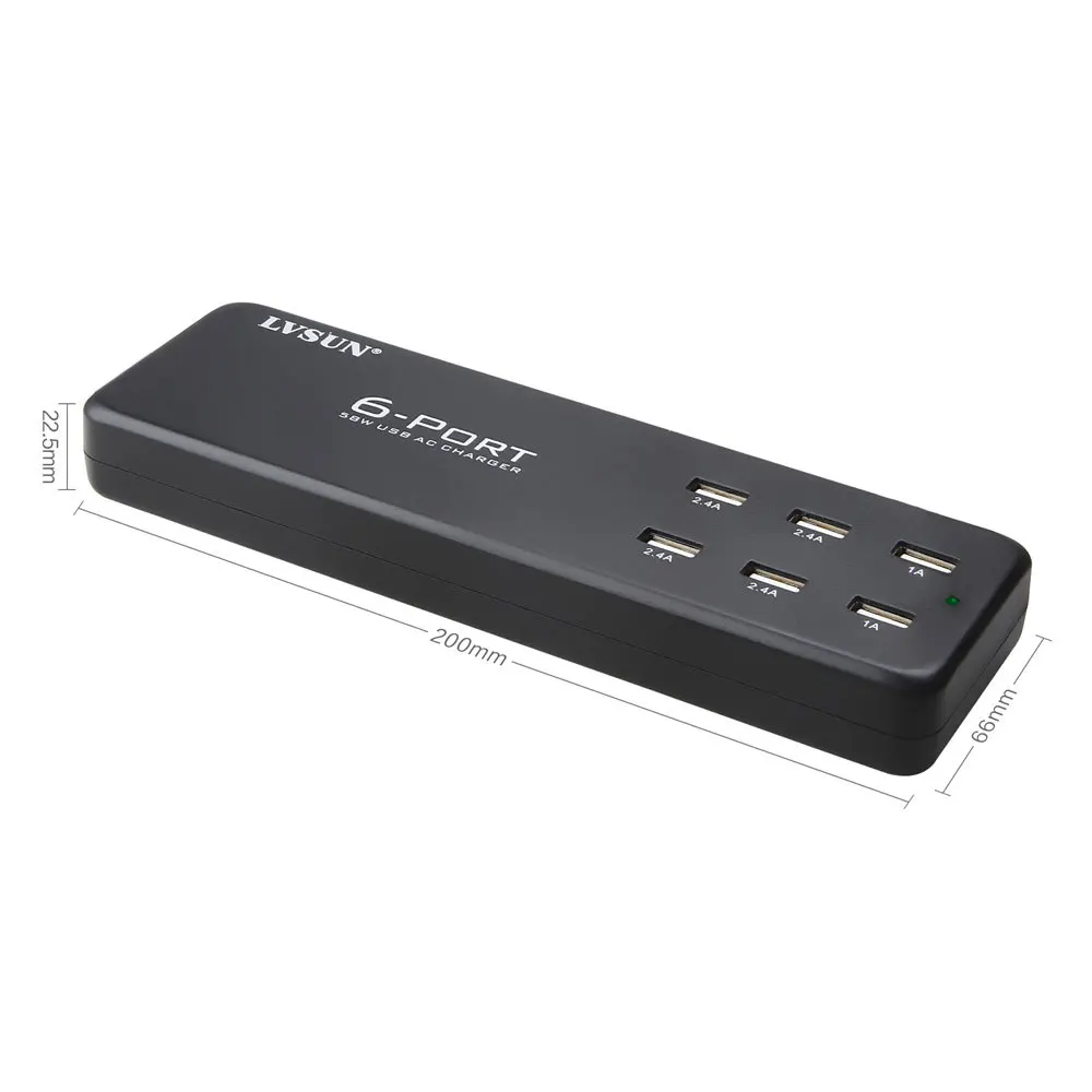 Udoli 2.4a 6 منافذ عالمية 5 فولت ac التوصيل محول الطاقة المحمول الهاتف شاحن usb الجدار شاحن لفون 6 5 5 ثانية سامسونج s5 Udoli 2.4a 6 منافذ عالمية 5 فولت ac التوصيل محول الطاقة المحمول الهاتف شاحن usb الجدار شاحن لفون 6 5 5 ثانية سامسونج s5