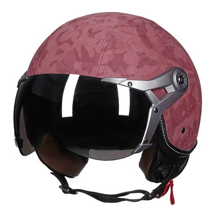 

Mountain cross-country motorcycle helmet semi covered electric vehicle half helmet air restoring helmet G-288 female safety