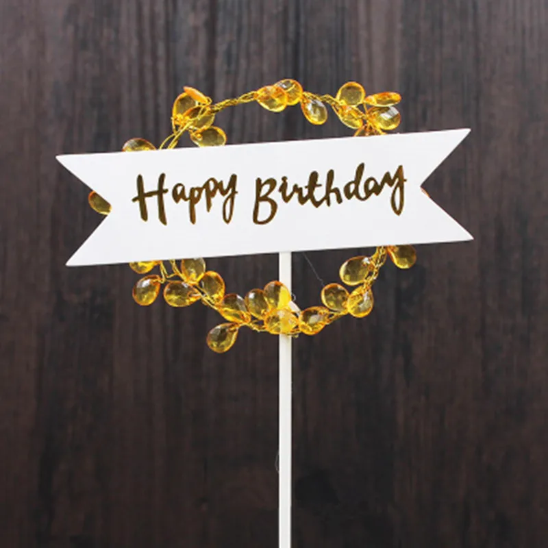 Горный хрусталь торт Топпер десертный стол Декор аксессуары для украшения торта День рождения