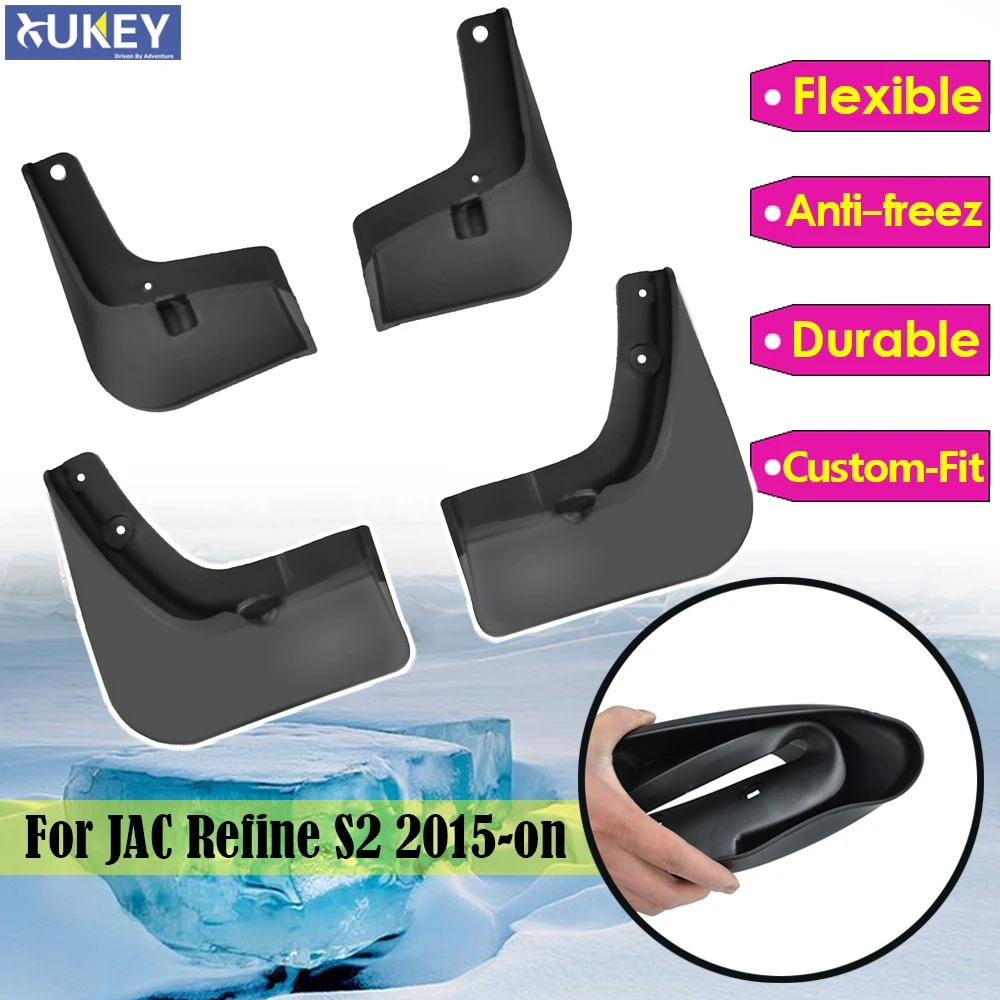 

OE Styled Molded Car Mud Flaps For JAC Refine S2 T40 iEV7S 2015-on Mudflaps Splash Guards Flap Mudguards Car Styling
