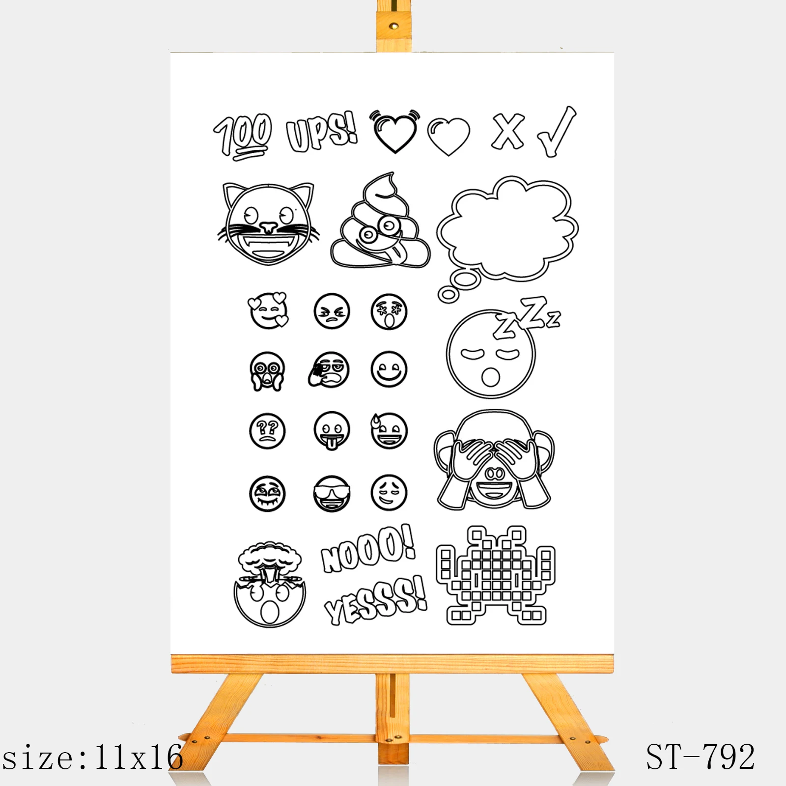 

AZSG Facial expression/gesture Clear Stamps For DIY Scrapbooking Decorative Card making Craft Fun Decoration Supplies 11x16cm
