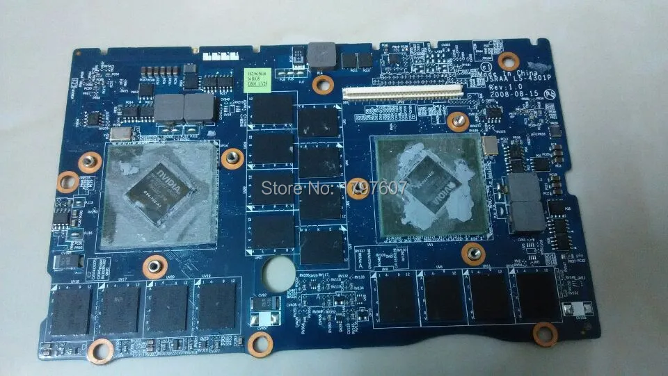  K000062220 For Toshiba Qosmio X305-Q708 Q706 1GB Nvidia G94-9700-A1 LS-4301P Laptop Video card Fully Tested 