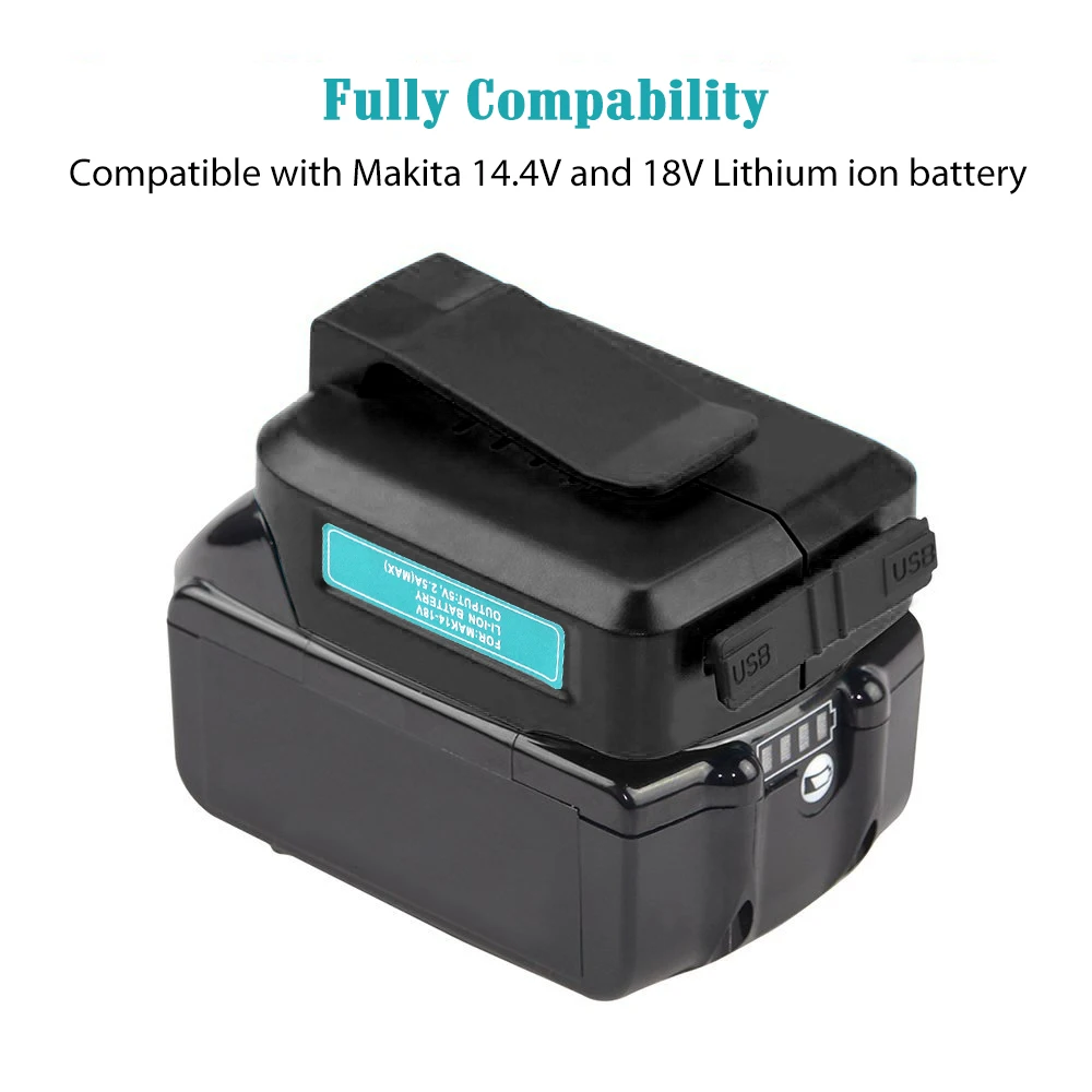 NASTIMA 18 в/14 4 в источник питания заменить для Makita ADP05 USB адаптер LXT литий ионный