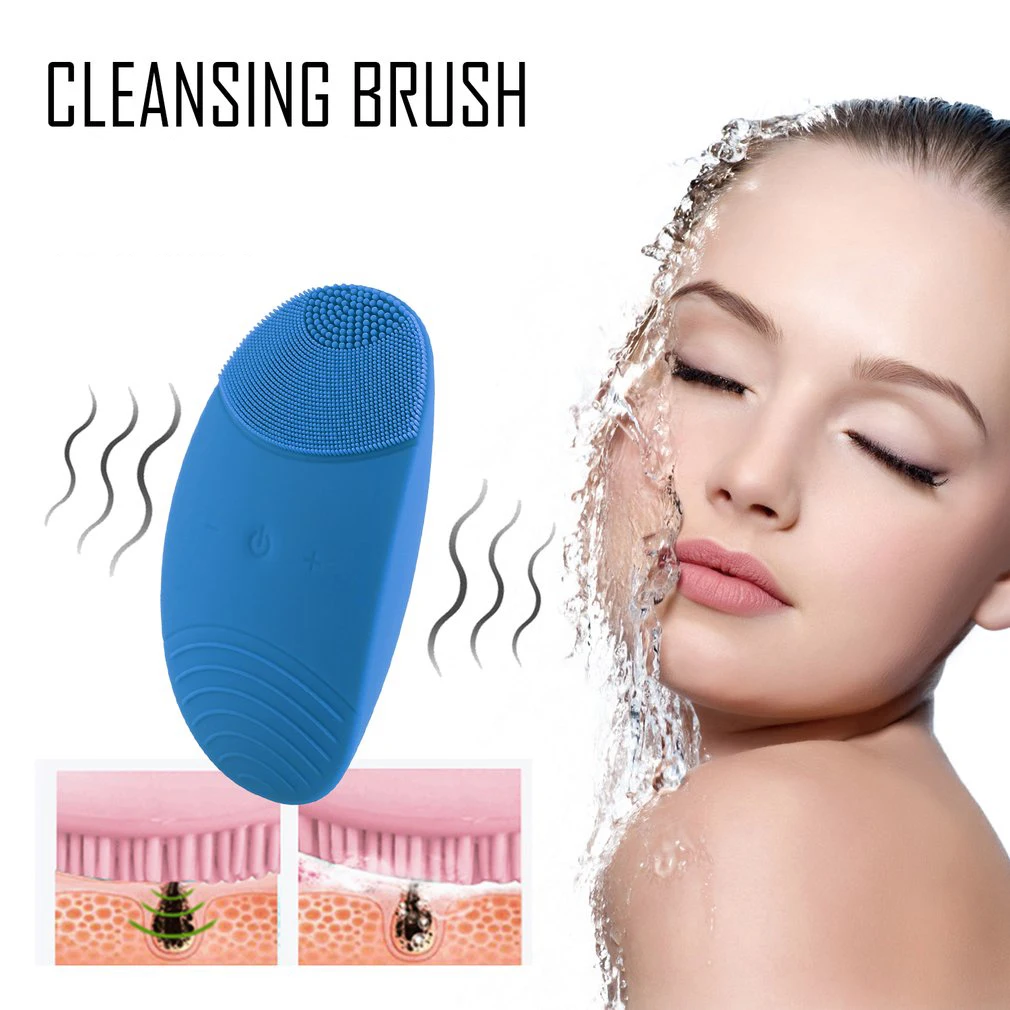 New Arrival Electric Waterproof Face Cleanser Vibrator Pore Clean