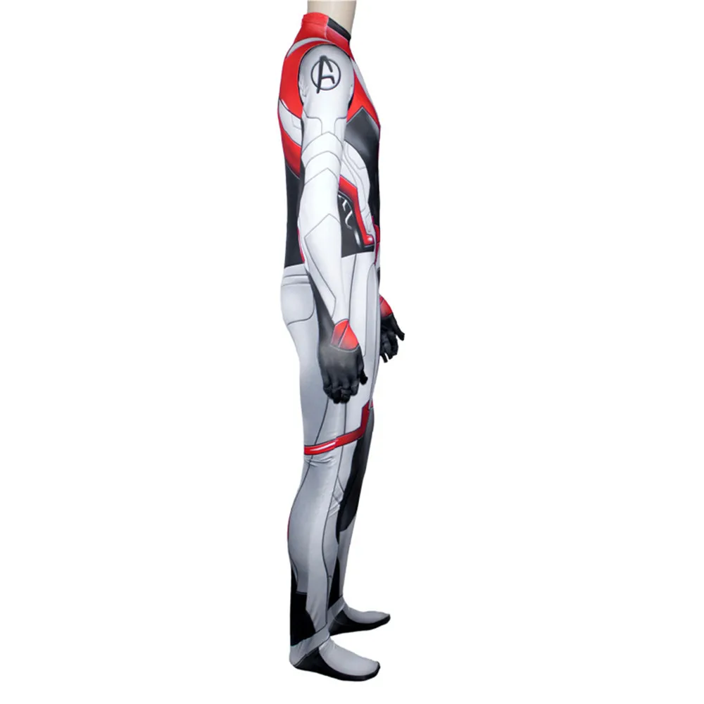 Avengers Endgame Quantum Realm Cosplay Costume Superhero Captain America Captain Marvel Zentai Bodysuit Suit Jumpsuits for adult