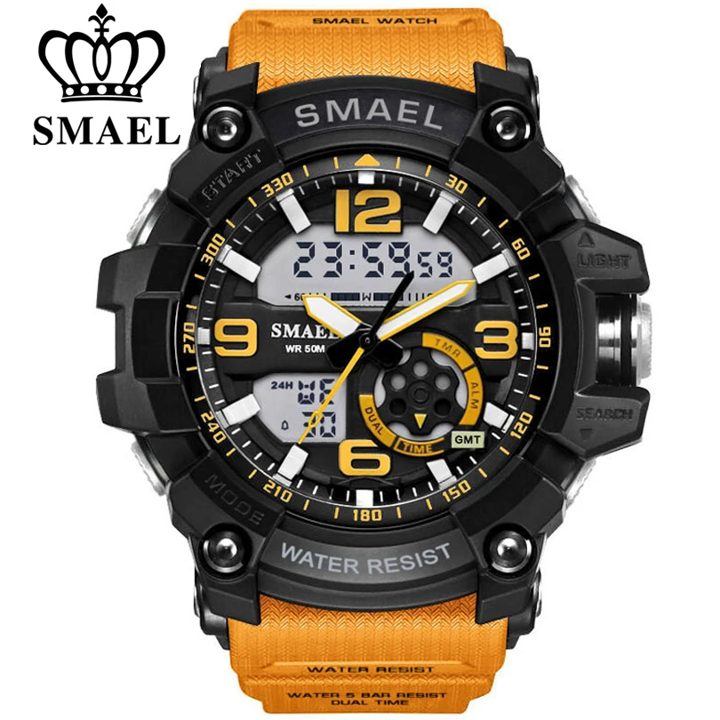 Achat SMAEL Numérique Montre Hommes de Sport Super Cool Hommes Quartz Sport Montres De Luxe Marque LED Militaire Montre Bracelet Mâle xfcs