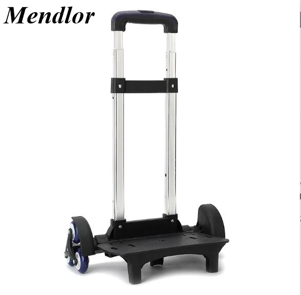 

Children 2/6 Wheels Expandable Rod Aluminum alloy Pull Rod Bracket Roll Cart Kid Trolley For Backpack And School Bag Luggage bag