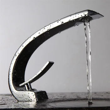 

Full copper European high-end art moon basin faucet