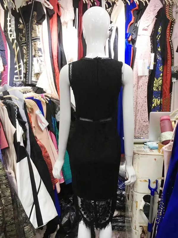 Платье из новой коллекции множество различных цветовых кружевные эластичные узкие брюки в стиле знаменитостей для отдыха модный продукт вечерние платья повязки(H2525