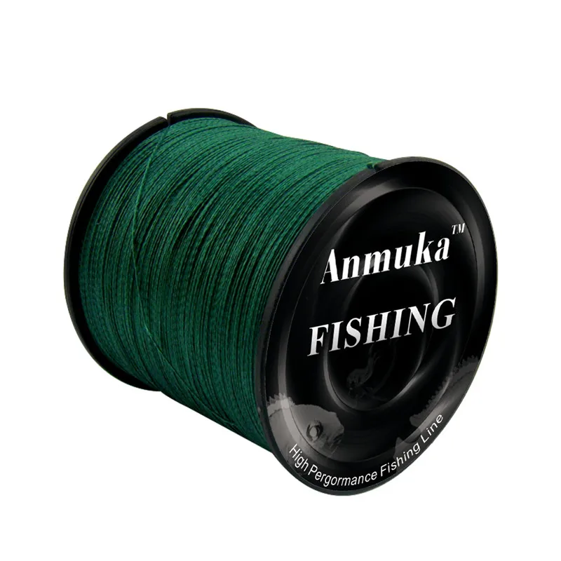 PE Fishing Line Multifilament 300M 4 Shares Weaving Super Strong Tensile Anti-bite 8-80LB Wear Resistant Cut Water Fast - Цвет: green