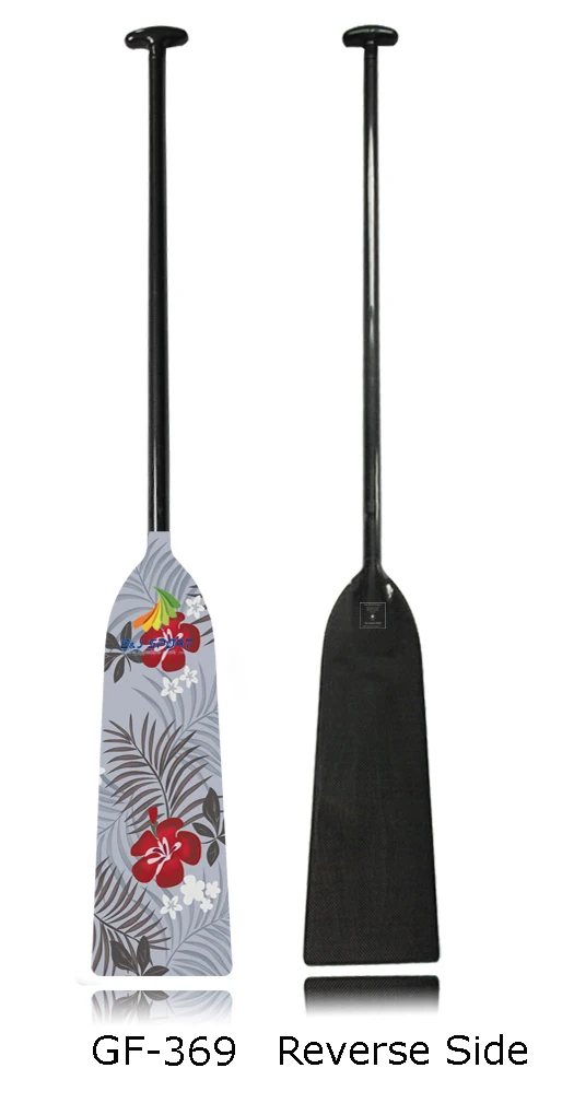 ZJ SPORT IDBF одобрено 1-Piece Carbon Fiber Dragon Boat Paddle в Овальном Вале эргономичная Т-образная ручка с графическим дизайном На лезвиях - Цвет: GF369