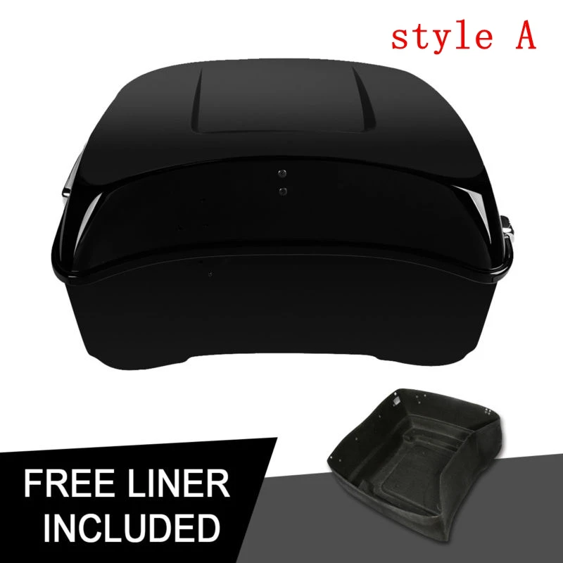 

Motorcycle King Tour Pak Trunk Black Latch Insert Liner For Harley Touring Road King Street Electra Glide FLHR FLTR YFLHT 14-18