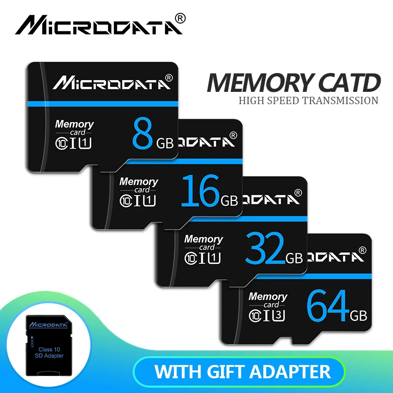 100 Real Capacity !!! Class 10 Memory card 64GB 32GB 16GB 8GB Micro SD card TF cards map mini