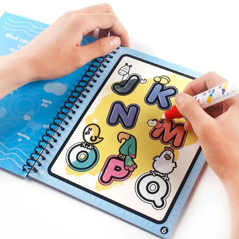 Создание волшебной воды нарисованные красками книга+ 3D ручка живопись доска Рисование pad Дети Обучающие игрушки для детей