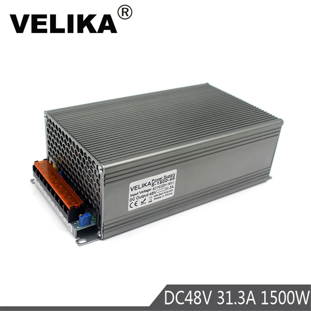 

Universal Power Supply DC 48V 31.3A 1500W Switching Switch Driver Transformer 220V AC DC48V SMPS For Stepper Motors CNC CCTV