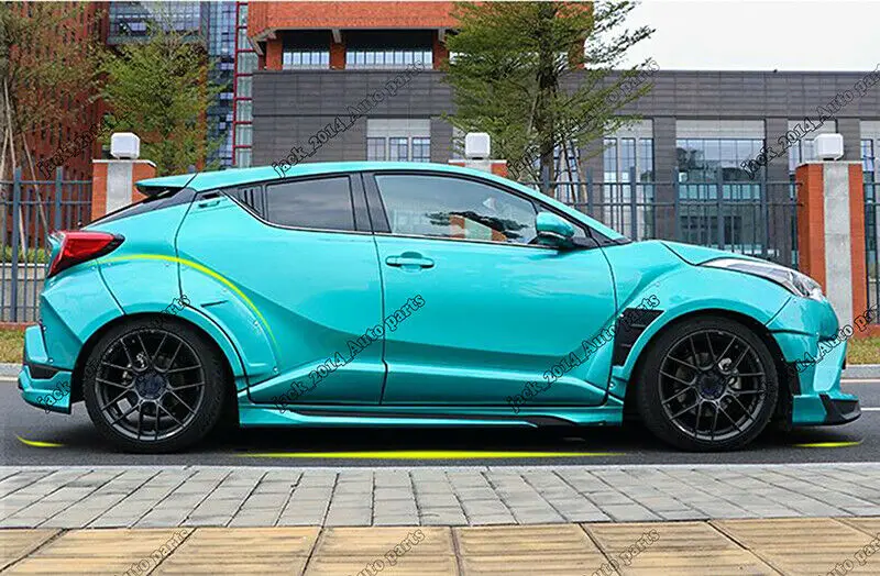 ABS Крыло вспышки арки колеса бровей Unpaint Крышка для Toyota CHR C-HR