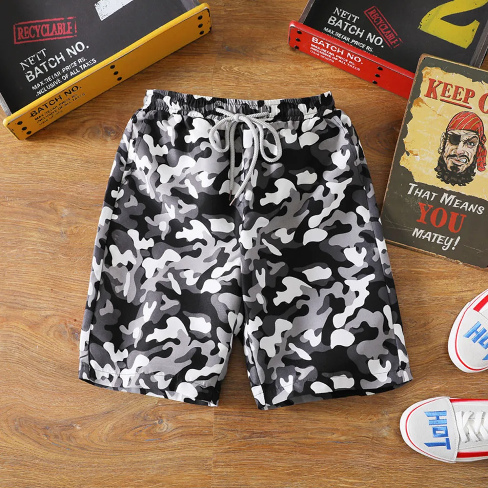 

2019 Men's Fashion Summer Casual Shorts Cotton Camouflage Printed Beach swimshorts men modis sungas de praia homens usa spartan