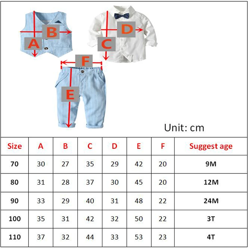 Одежда для маленьких мальчиков коллекция года, детские костюмы на свадьбу для мальчиков жилет в полоску+ белая рубашка+ штаны, комплект из 3 предметов, одежда для мальчиков детская верхняя одежда