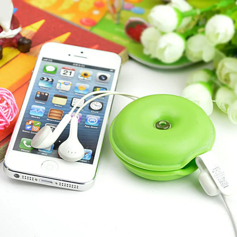 

HOT Earphone Cable Organizer Case Turtle Shape Wrap Wire Winder Headphone Cord Holder BUS66