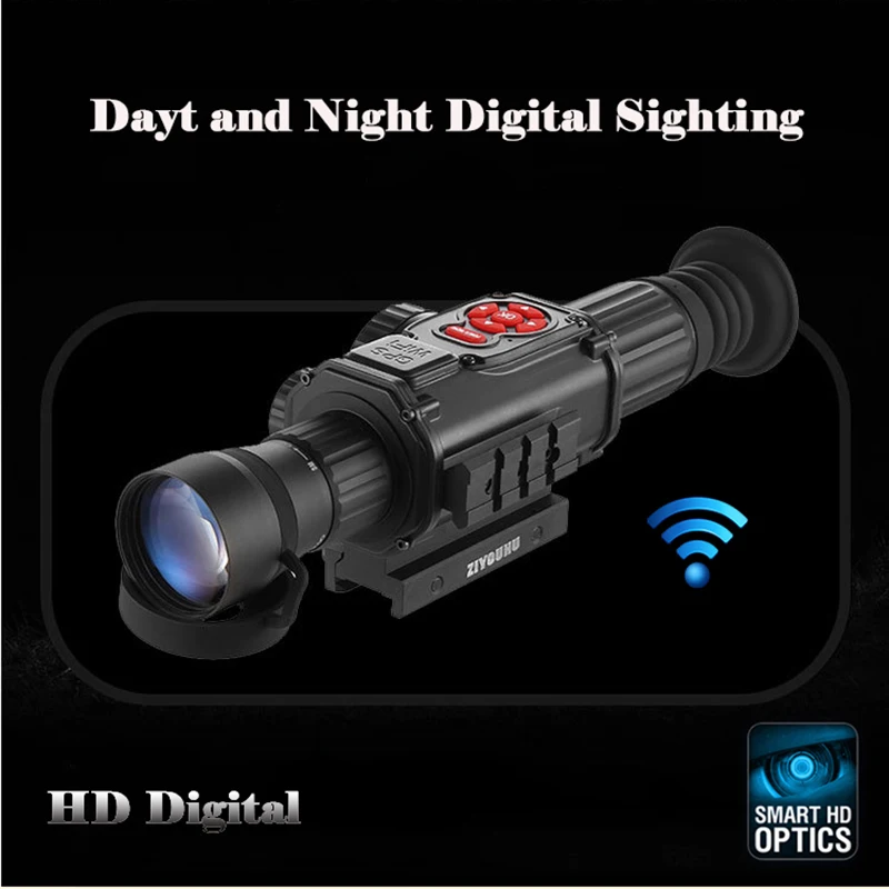 ZIYOUHU цифровой прицел ночного видения для прицела днем и ночью охоты|Ночное