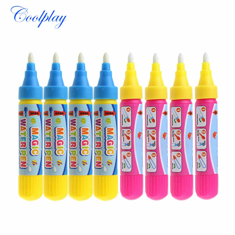 

4pcs/set Magic Water Drawing Pen / Doodle Pen / Magic Water Painting Pen / Water Drawing Replacement Tool Education Toy for Kids